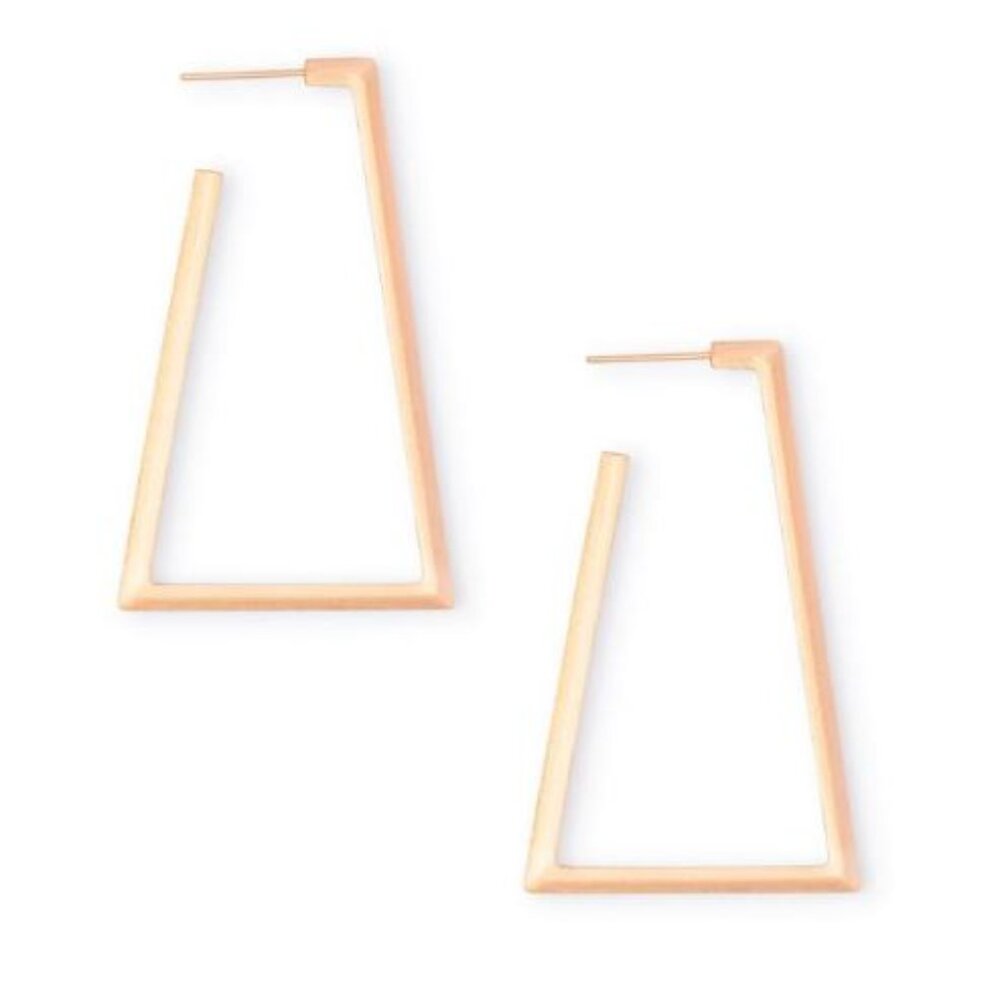 Kendra Scott Easton Hoop Earrings in Rose Gold EUC